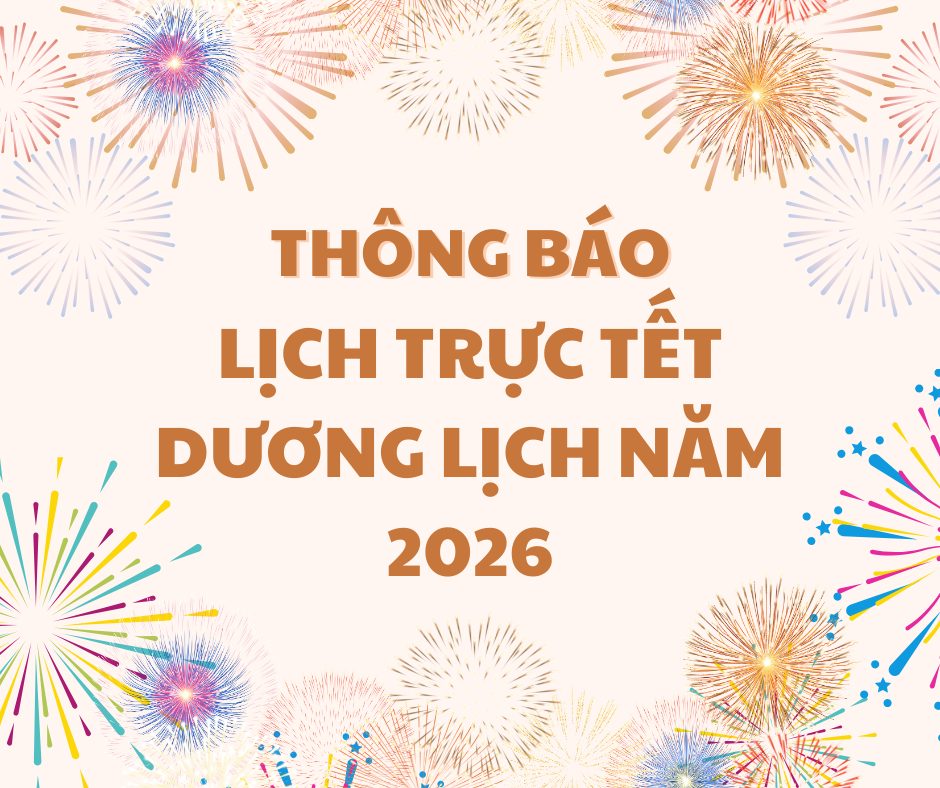 THÔNG BÁO LỊCH TRỰC TẾT DƯƠNG LỊCH NĂM 2026